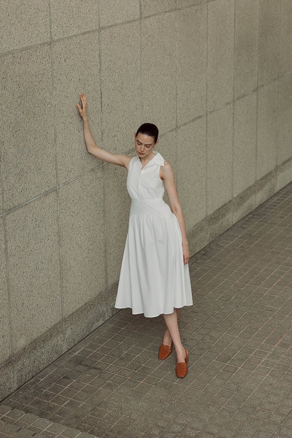 JOCELYN DROP WAIST SHIRT MIDI DRESS