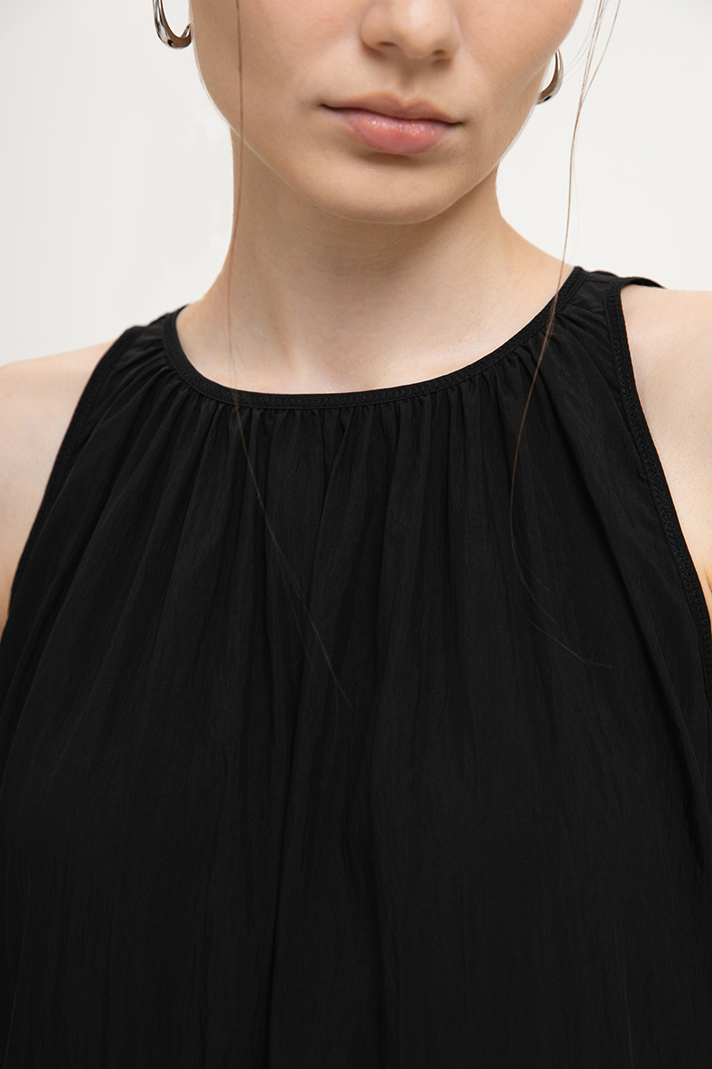 WHITNEY RUCHED DROP WAIST DRESS