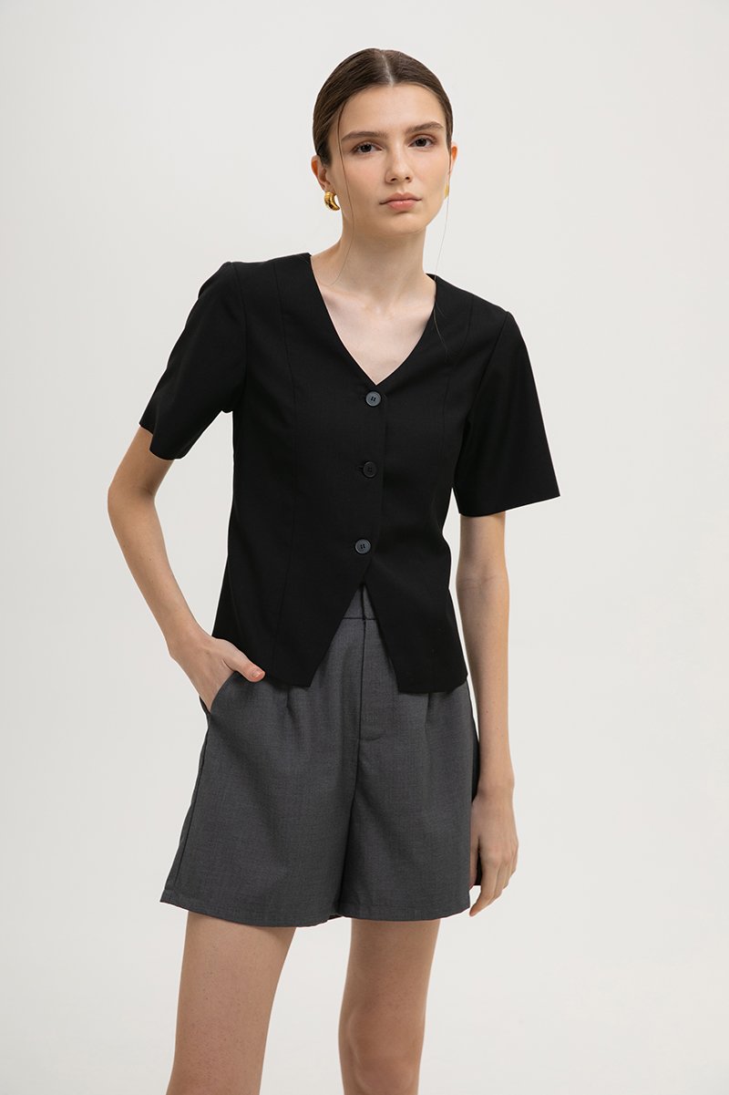MARNIE HIGH WAISTED TAILORED SHORTS