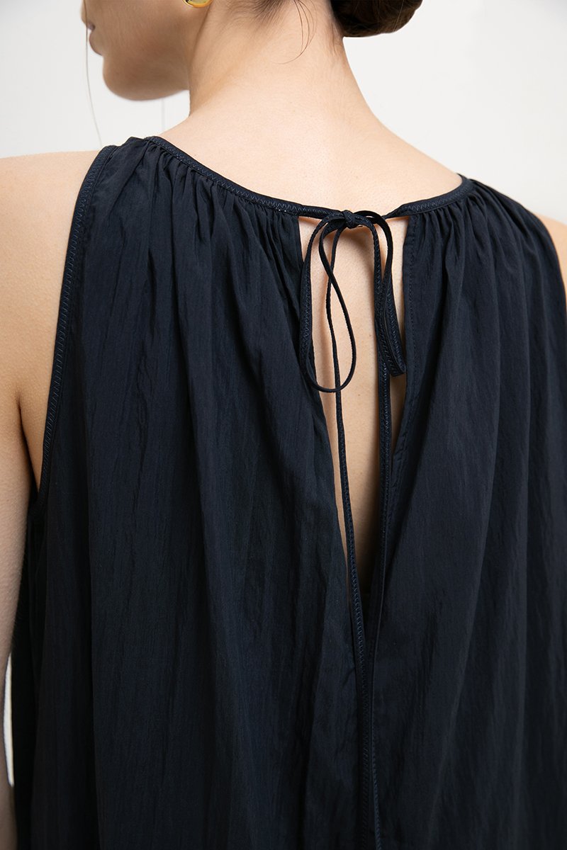 WHITNEY RUCHED DROP WAIST DRESS