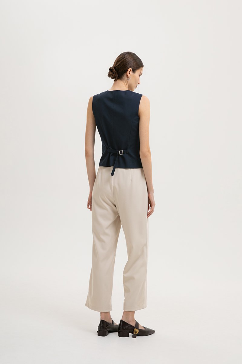 SERGE TAILORED VEST TOP