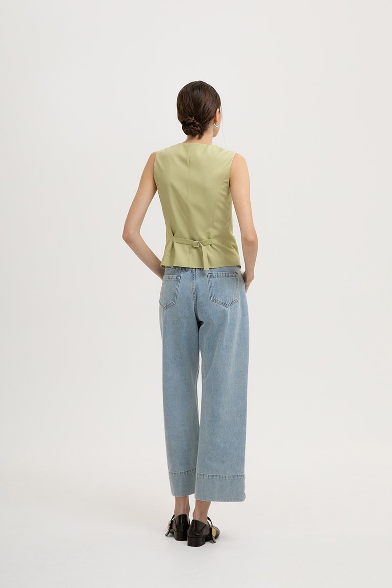 SERGE TAILORED VEST TOP