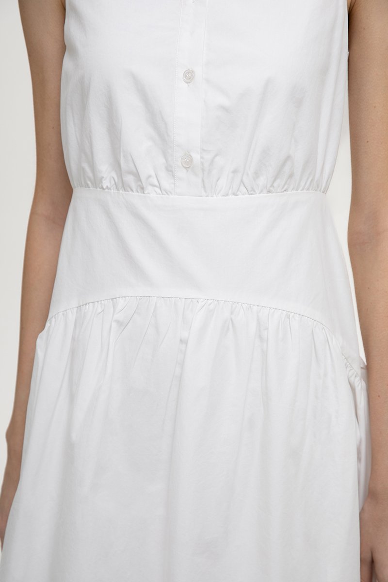 JOCELYN DROP WAIST SHIRT MIDI DRESS