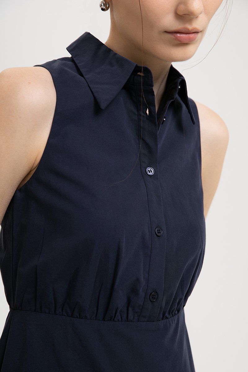 JOCELYN DROP WAIST SHIRT MIDI DRESS