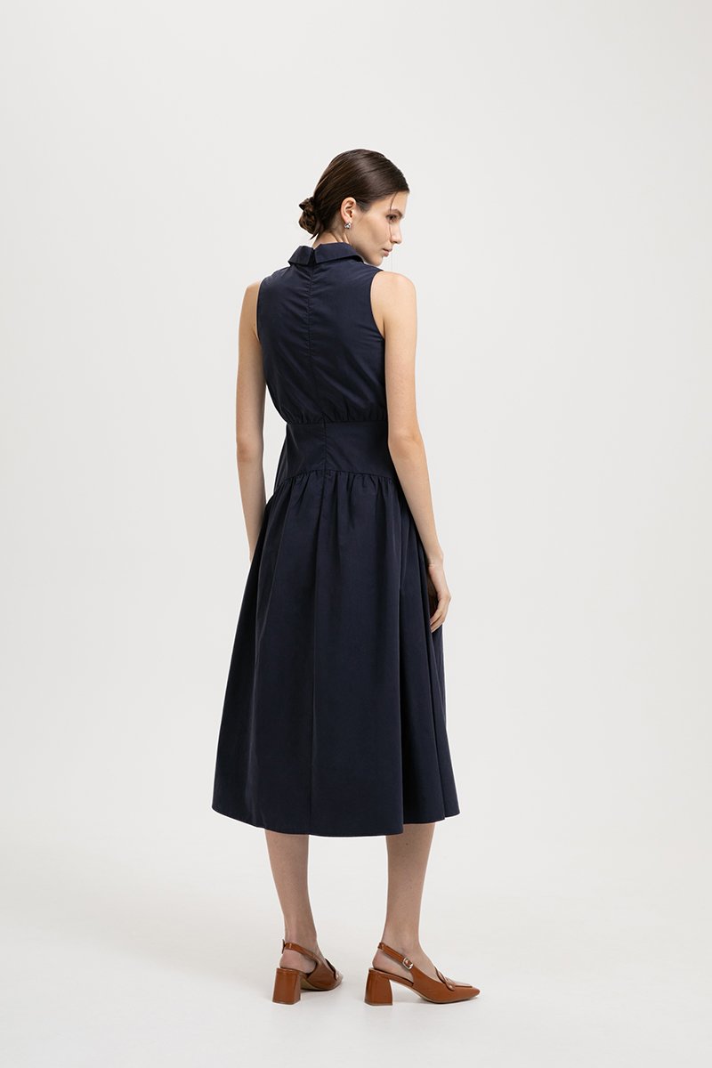 JOCELYN DROP WAIST SHIRT MIDI DRESS