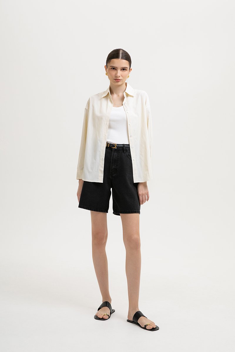 PHOEBE STRIPES OVERSIZED SHIRT