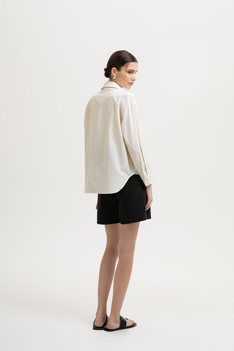 PHOEBE STRIPES OVERSIZED SHIRT