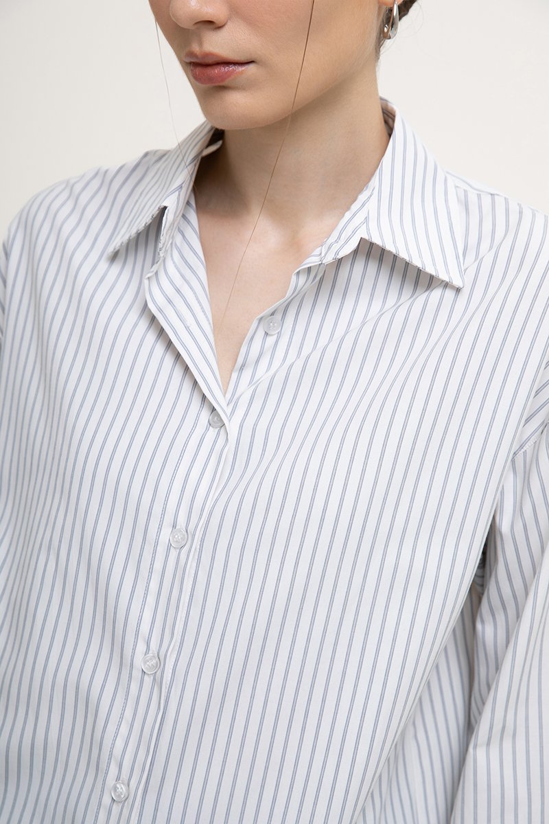 PHOEBE STRIPES OVERSIZED SHIRT