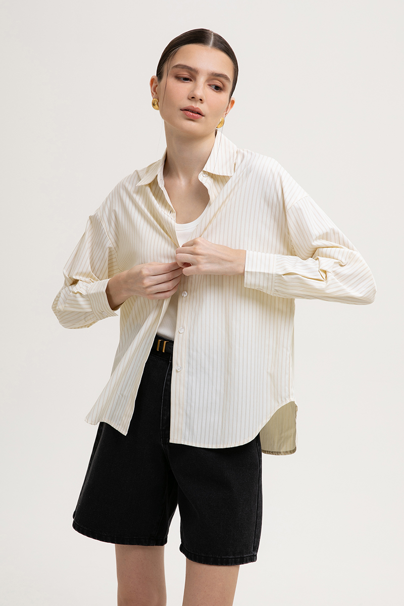 PHOEBE STRIPES OVERSIZED SHIRT
