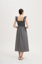 *BACKORDER* DESIREE SMOCKED FLUTTER SLEEVE GINGHAM DRESS *BACKORDER* DESIREE SMOCKED FLUTTER SLEEVE GINGHAM DRESS