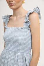 *BACKORDER* DESIREE SMOCKED FLUTTER SLEEVE GINGHAM DRESS *BACKORDER* DESIREE SMOCKED FLUTTER SLEEVE GINGHAM DRESS