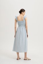 *BACKORDER* DESIREE SMOCKED FLUTTER SLEEVE GINGHAM DRESS *BACKORDER* DESIREE SMOCKED FLUTTER SLEEVE GINGHAM DRESS