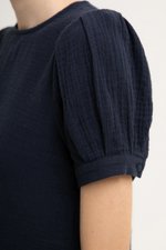 ELISABETTA COTTON PUFF SLEEVE TOP