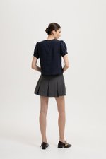 ELISABETTA COTTON PUFF SLEEVE TOP