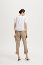 ELISABETTA COTTON PUFF SLEEVE TOP