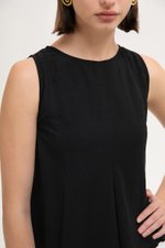 SYLPHY PLEATED LINEN TOP