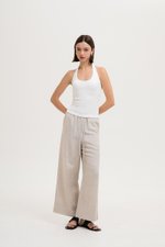 MARTA HALTER RIBBED KNIT TOP MARTA HALTER RIBBED KNIT TOP