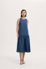 KAVEEN DROPWAIST DENIM DRESS KAVEEN DROPWAIST DENIM DRESS