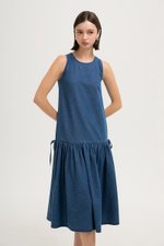 KAVEEN DROPWAIST DENIM DRESS KAVEEN DROPWAIST DENIM DRESS