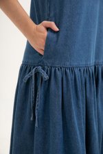 KAVEEN DROPWAIST DENIM DRESS KAVEEN DROPWAIST DENIM DRESS
