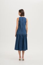KAVEEN DROPWAIST DENIM DRESS KAVEEN DROPWAIST DENIM DRESS