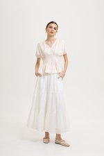 *BACKORDER 3* ANIKA PIN TUCK LINEN TOP *BACKORDER 3* ANIKA PIN TUCK LINEN TOP