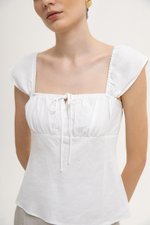 LUCIE RUCHED BABY DOLL TOP LUCIE RUCHED BABY DOLL TOP