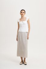LUCIE RUCHED BABY DOLL TOP LUCIE RUCHED BABY DOLL TOP