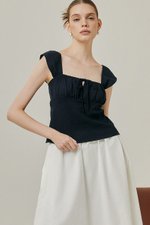 LUCIE RUCHED BABY DOLL TOP LUCIE RUCHED BABY DOLL TOP