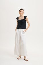 LUCIE RUCHED BABY DOLL TOP LUCIE RUCHED BABY DOLL TOP