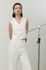 JULIA PATCH POCKET VEST TOP JULIA PATCH POCKET VEST TOP