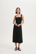 ASHLEY RUCHED DROPWAIST MODAL DRESS ASHLEY RUCHED DROPWAIST MODAL DRESS