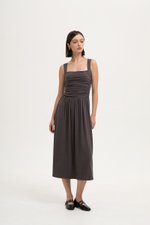 ASHLEY RUCHED DROPWAIST MODAL DRESS ASHLEY RUCHED DROPWAIST MODAL DRESS