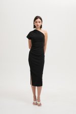 MARCIA TOGA RUCHED MIDI DRESS MARCIA TOGA RUCHED MIDI DRESS