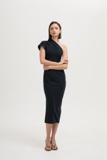 MARCIA TOGA RUCHED MIDI DRESS MARCIA TOGA RUCHED MIDI DRESS