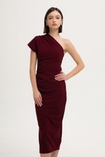 MARCIA TOGA RUCHED MIDI DRESS MARCIA TOGA RUCHED MIDI DRESS
