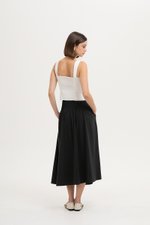 *BACKORDER* HANNAH PIN TUCK MIDI SKIRT (PETITE) *BACKORDER* HANNAH PIN TUCK MIDI SKIRT (PETITE)