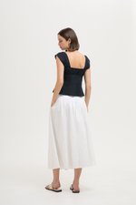 *BACKORDER* HANNAH PIN TUCK MIDI SKIRT (PETITE) *BACKORDER* HANNAH PIN TUCK MIDI SKIRT (PETITE)