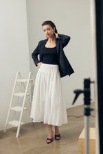 *BACKORDER* HANNAH PIN TUCK MIDI SKIRT (PETITE) *BACKORDER* HANNAH PIN TUCK MIDI SKIRT (PETITE)
