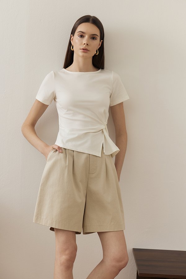 *BACKORDER* KATHLYN ASYMMETRIC KNOT TOP
