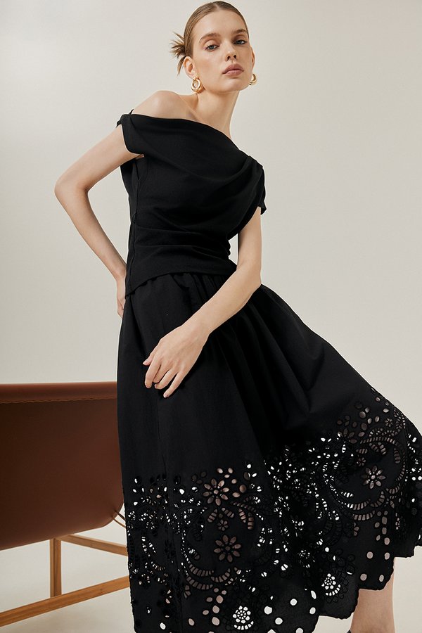 *BACKORDER* NICOLINE EMBROIDERY EYELET SKIRT