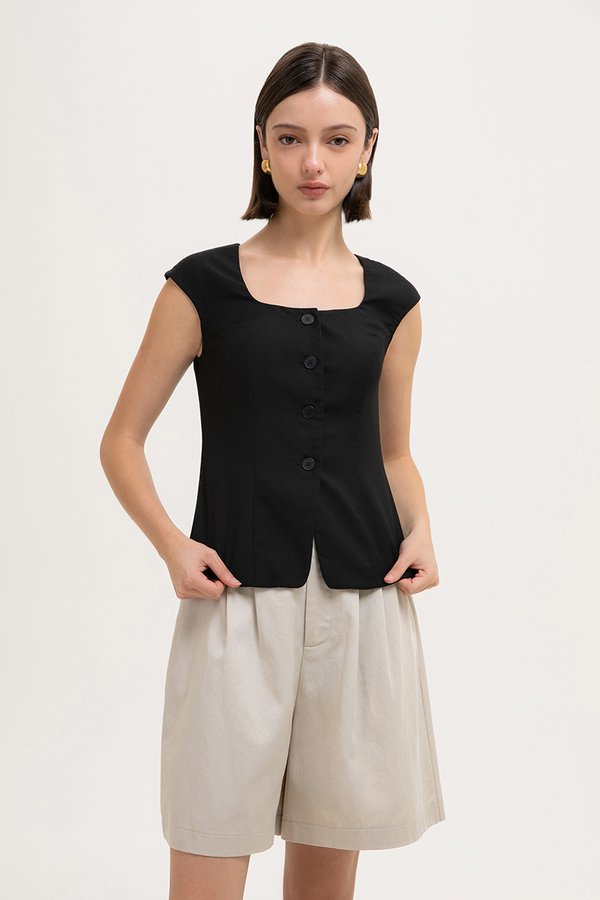 SASHA CAP SLEEVE VEST TOP
