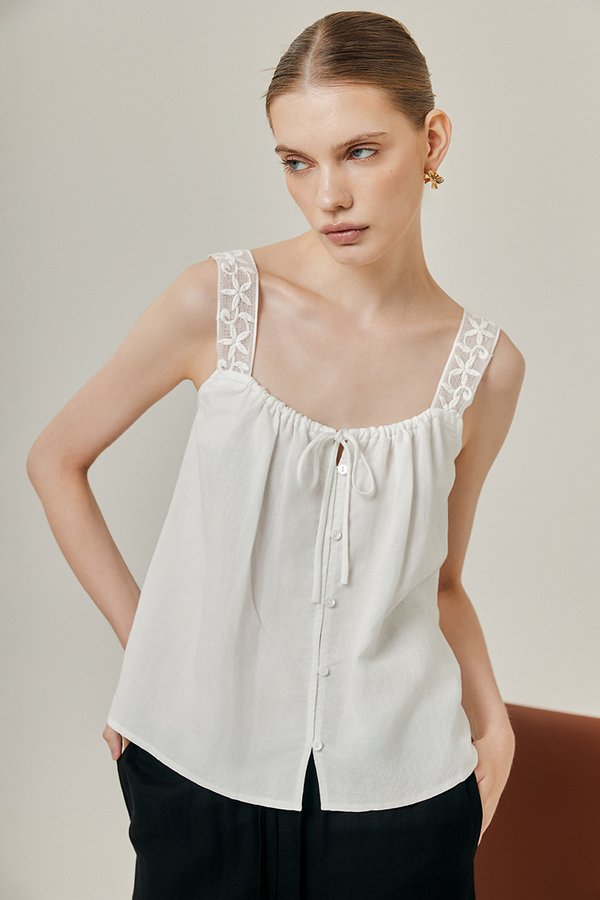FRESCA CROCHET STRAP TOP