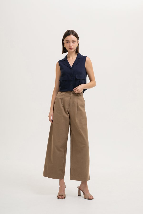 JULIA PATCH POCKET VEST TOP