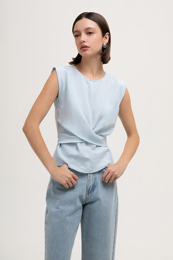 RIANNA CROSS FRONT WAIST TOP