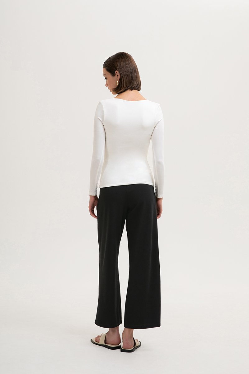 MIRABELLE SQUARE NECK LONG SLEEVE TOP MIRABELLE SQUARE NECK LONG SLEEVE TOP