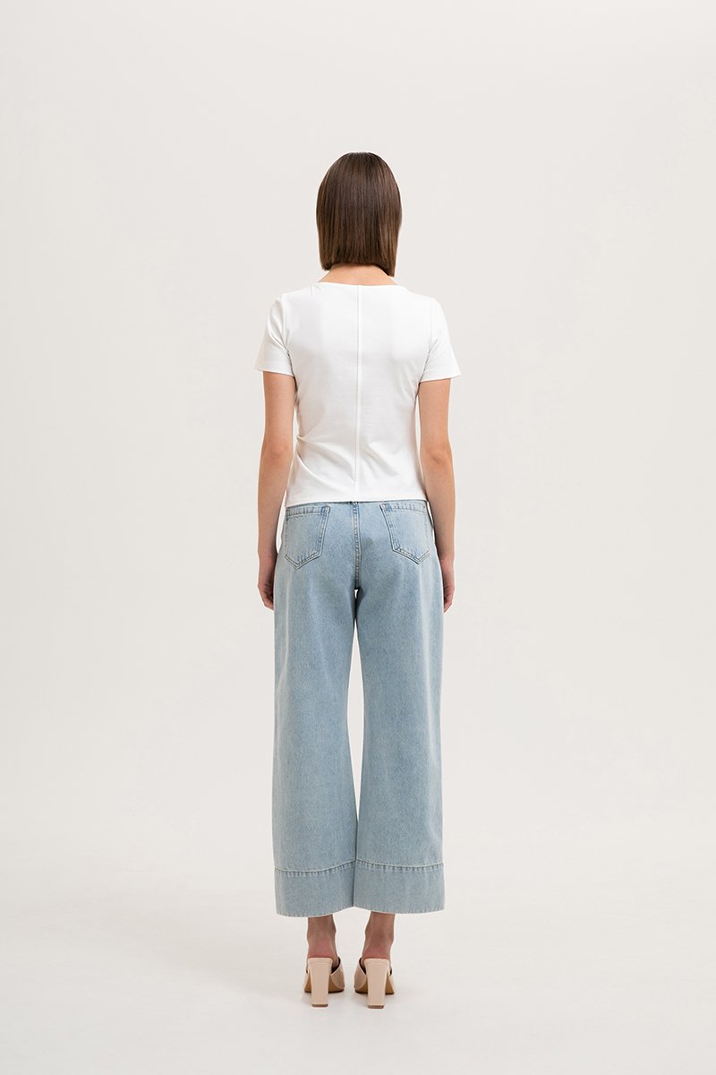 *BACKORDER* KATHLYN ASYMMETRIC KNOT TOP