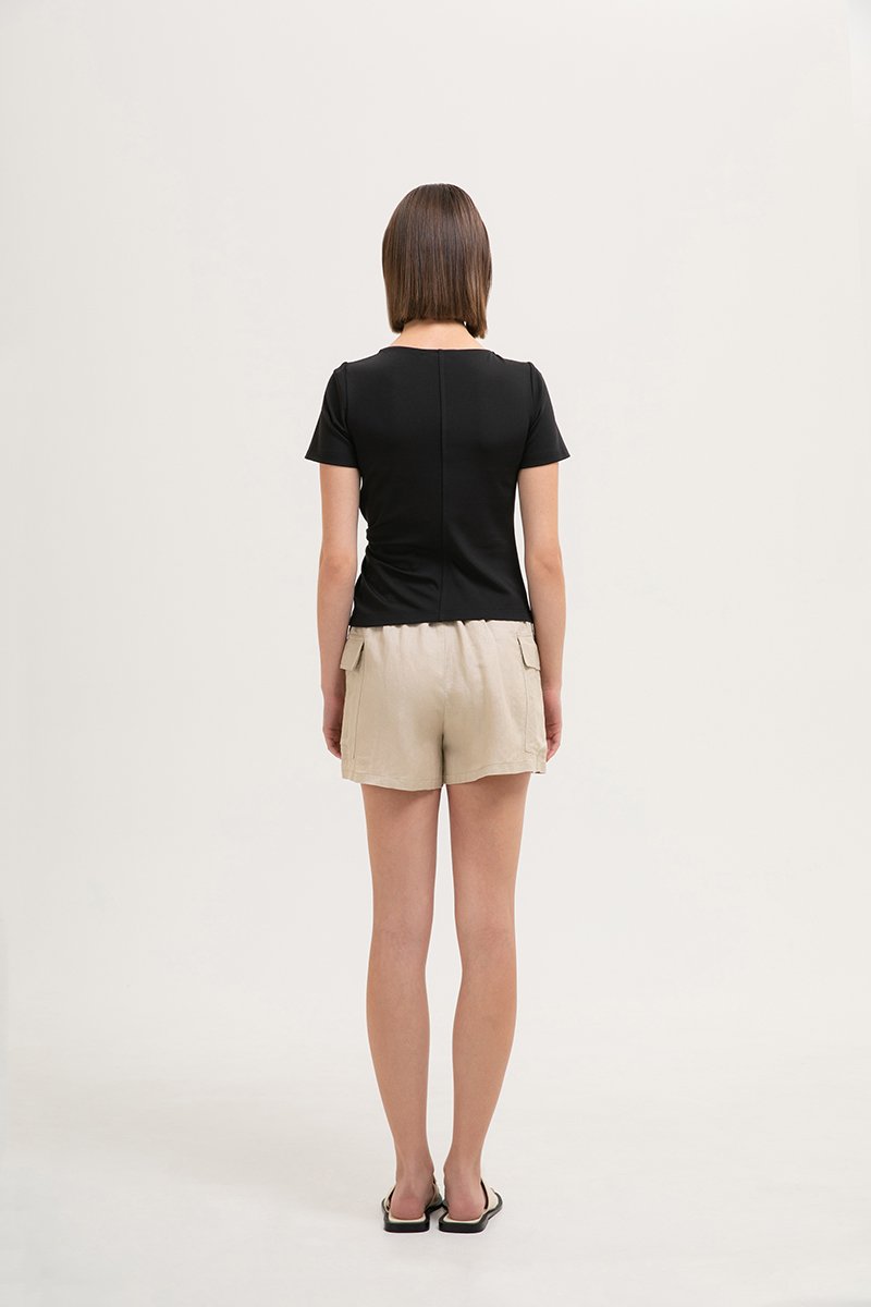 *BACKORDER* KATHLYN ASYMMETRIC KNOT TOP