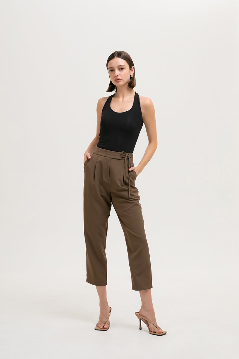 MARTA HALTER RIBBED KNIT TOP MARTA HALTER RIBBED KNIT TOP