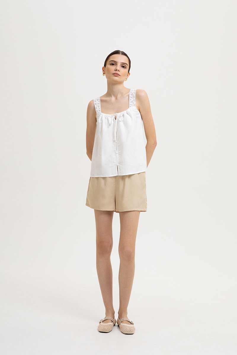 FRESCA CROCHET STRAP TOP